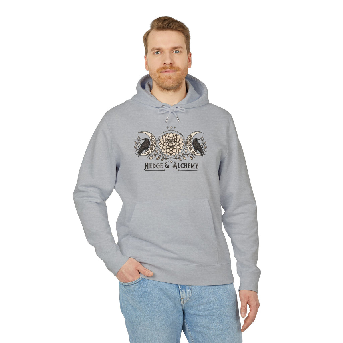 Hedge & Alchemy | Botanical Emblem Organic Cotton Hoodie