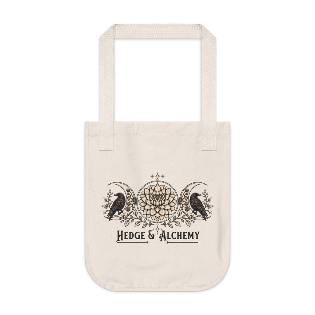 Hedge & Alchemy | Botanical Emblem Organic Cotton Tote Bag