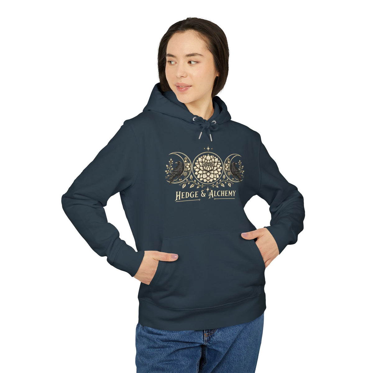 Hedge & Alchemy | Botanical Emblem Organic Cotton Hoodie