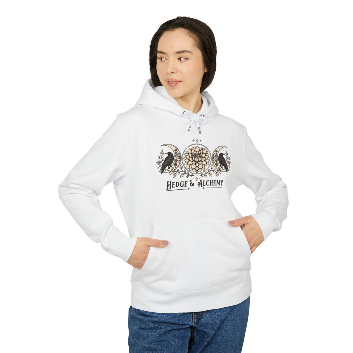 Hedge & Alchemy | Botanical Emblem Organic Cotton Hoodie