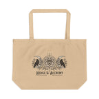 Hedge & Alchemy | Botanical Emblem Large Organic Cotton Tote Bag