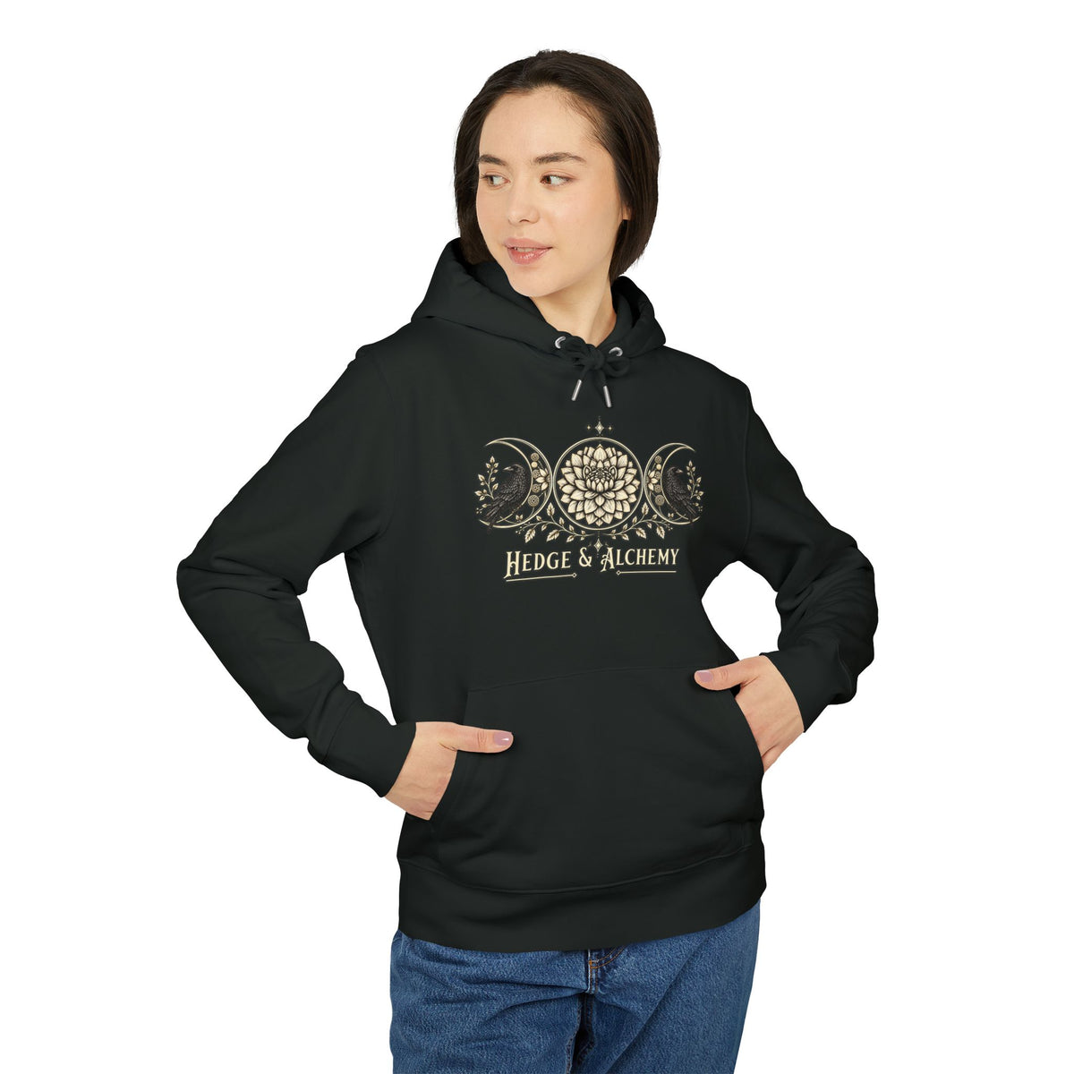 Hedge & Alchemy | Botanical Emblem Organic Cotton Hoodie