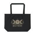 Hedge & Alchemy | Botanical Emblem Large Organic Cotton Tote Bag