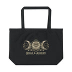 Hedge & Alchemy | Botanical Emblem Large Organic Cotton Tote Bag