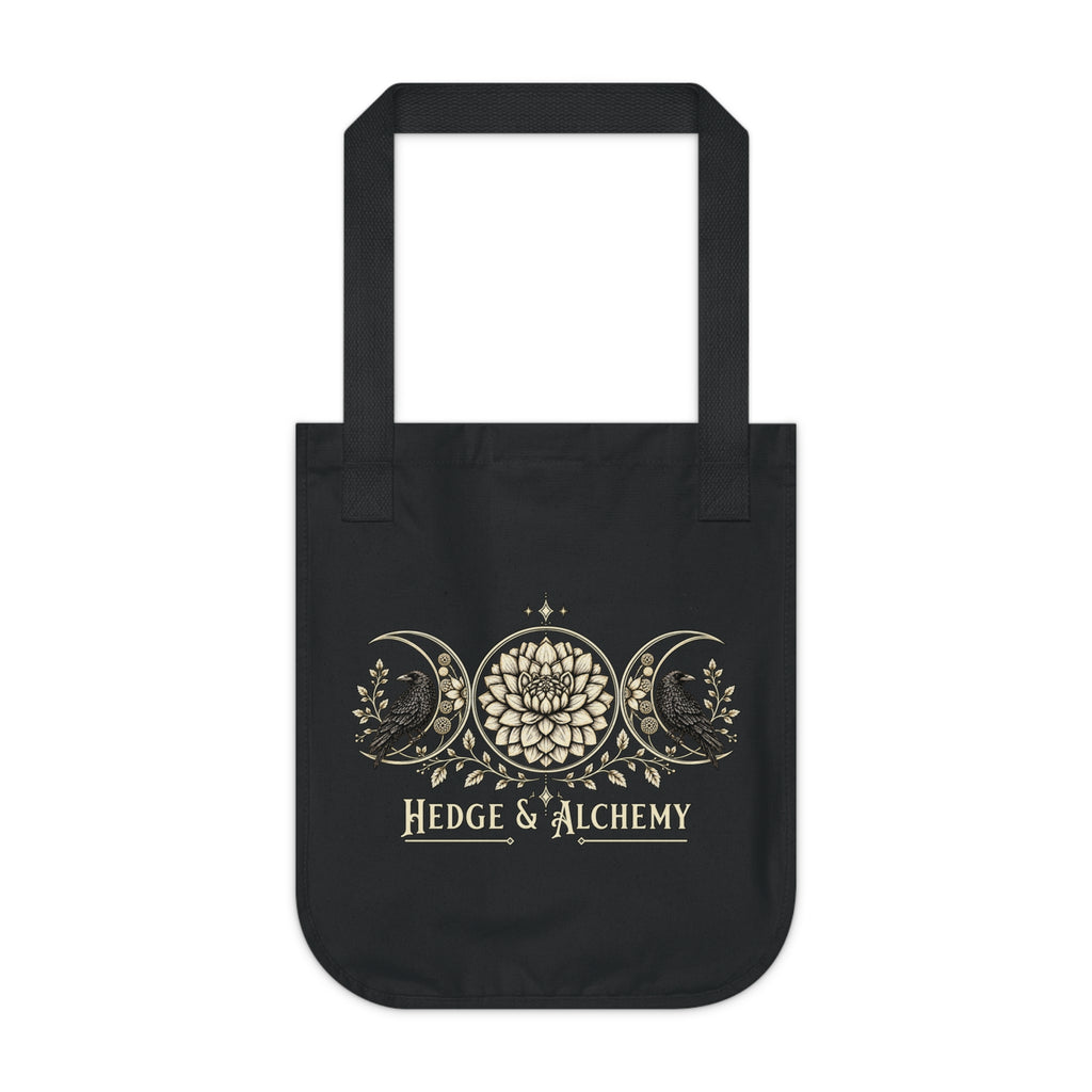 Hedge & Alchemy | Botanical Emblem Organic Cotton Tote Bag