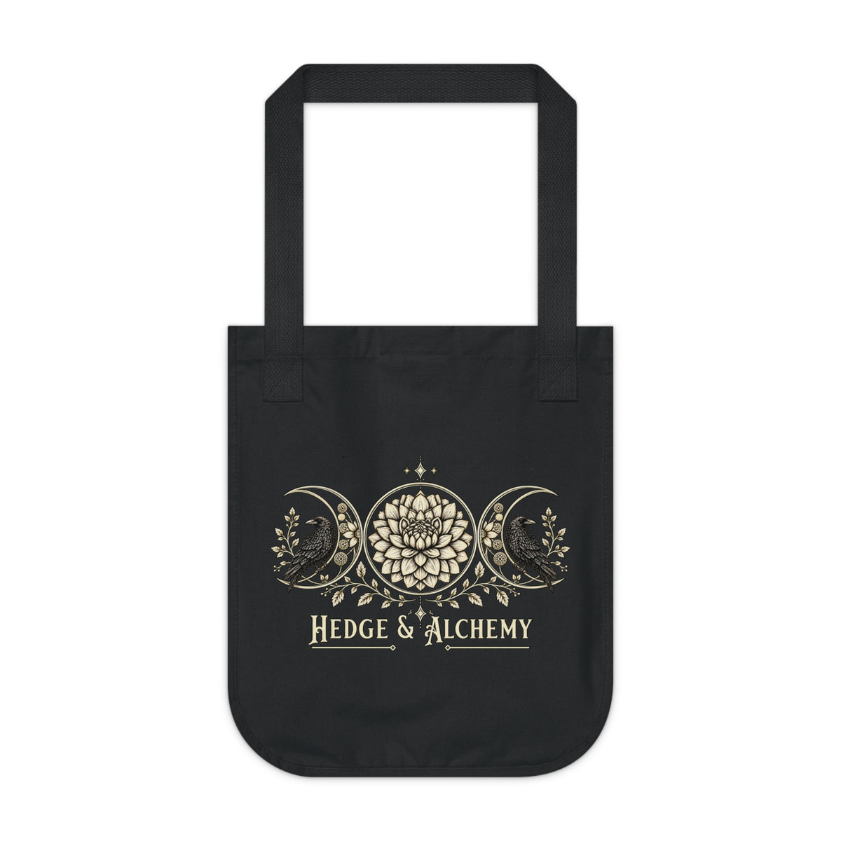 Hedge & Alchemy | Botanical Emblem Organic Cotton Tote Bag