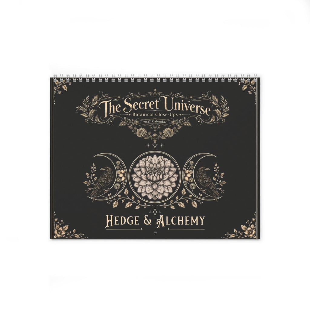 The Secret Universe | 2027 Dahlia Close Up & Lunar Gardening Wall Calendar