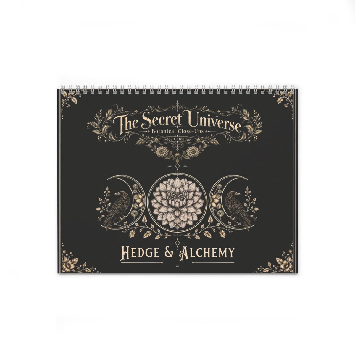 The Secret Universe | 2027 Dahlia Close Up & Lunar Gardening Wall Calendar