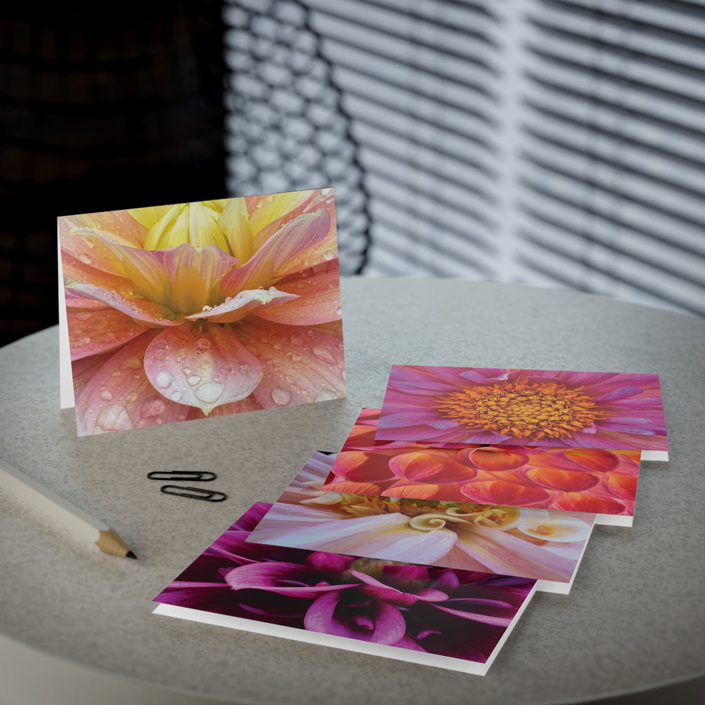 The Secret Universe | Dahlia Greeting Cards, Set of 5 (Blank Inside)
