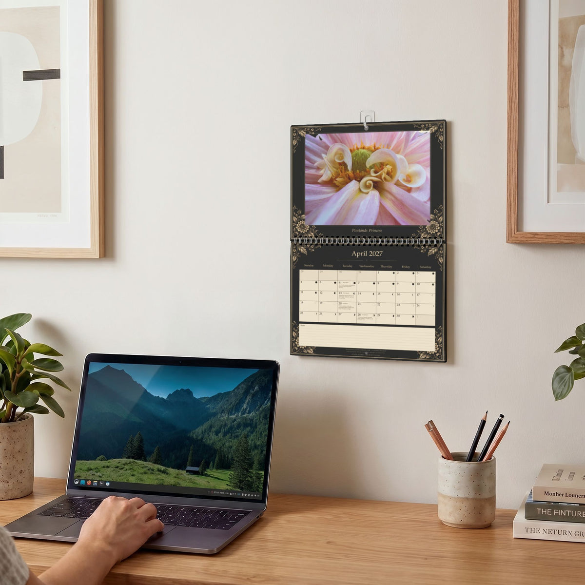 The Secret Universe | 2027 Dahlia Close Up & Lunar Gardening Wall Calendar