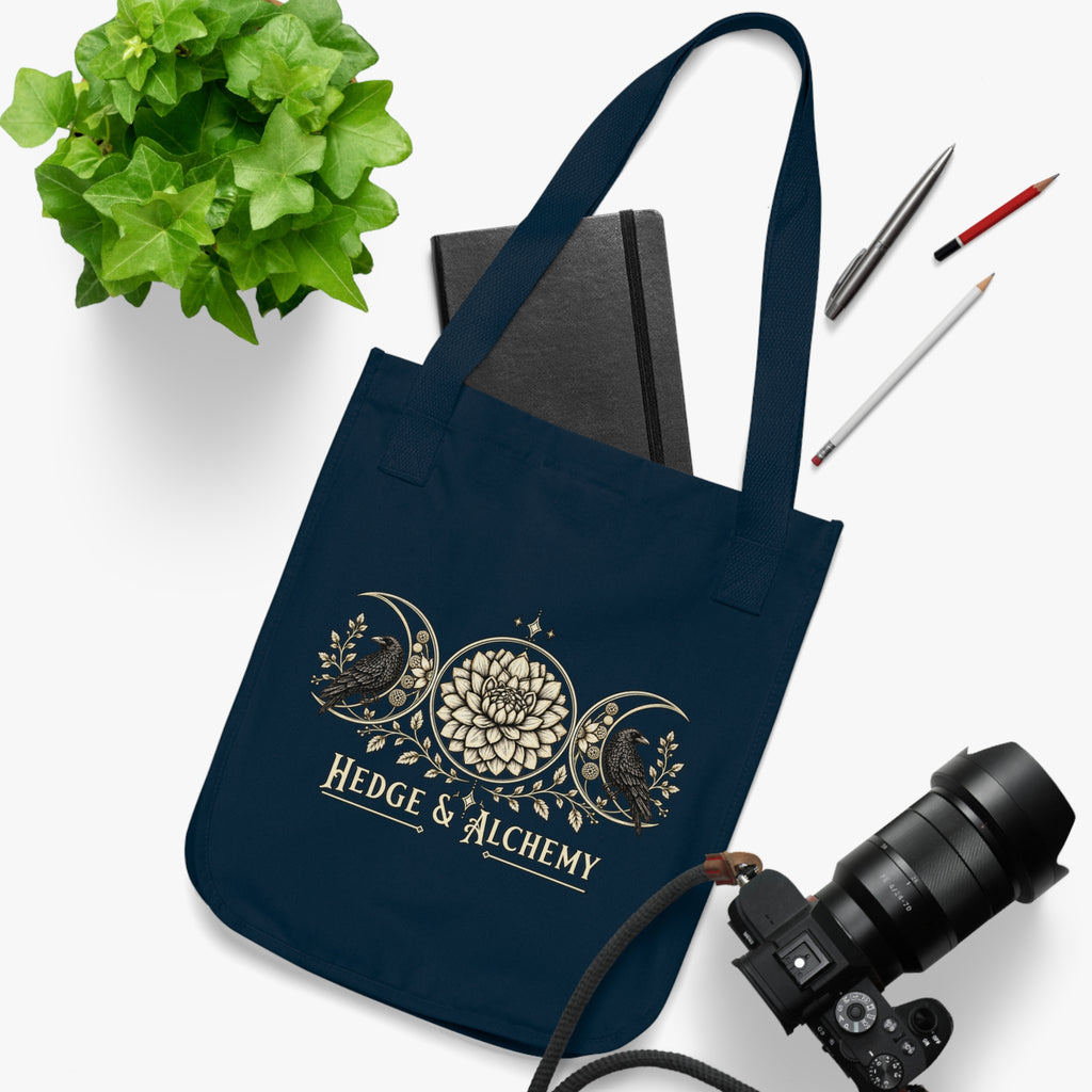 Hedge & Alchemy | Botanical Emblem Organic Cotton Tote Bag
