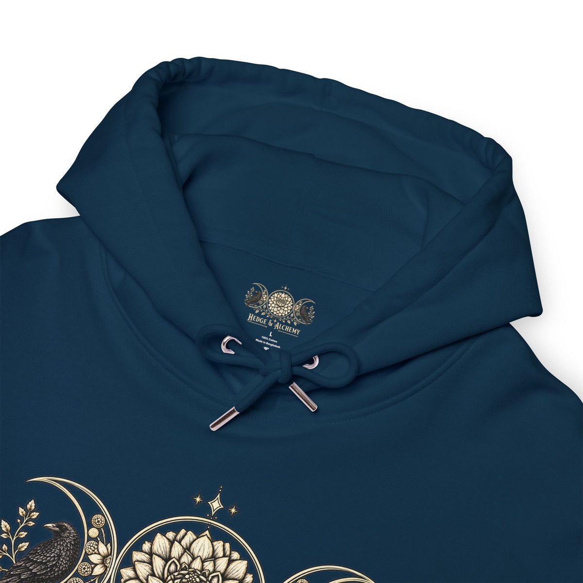 Hedge & Alchemy | Botanical Emblem Organic Cotton Hoodie