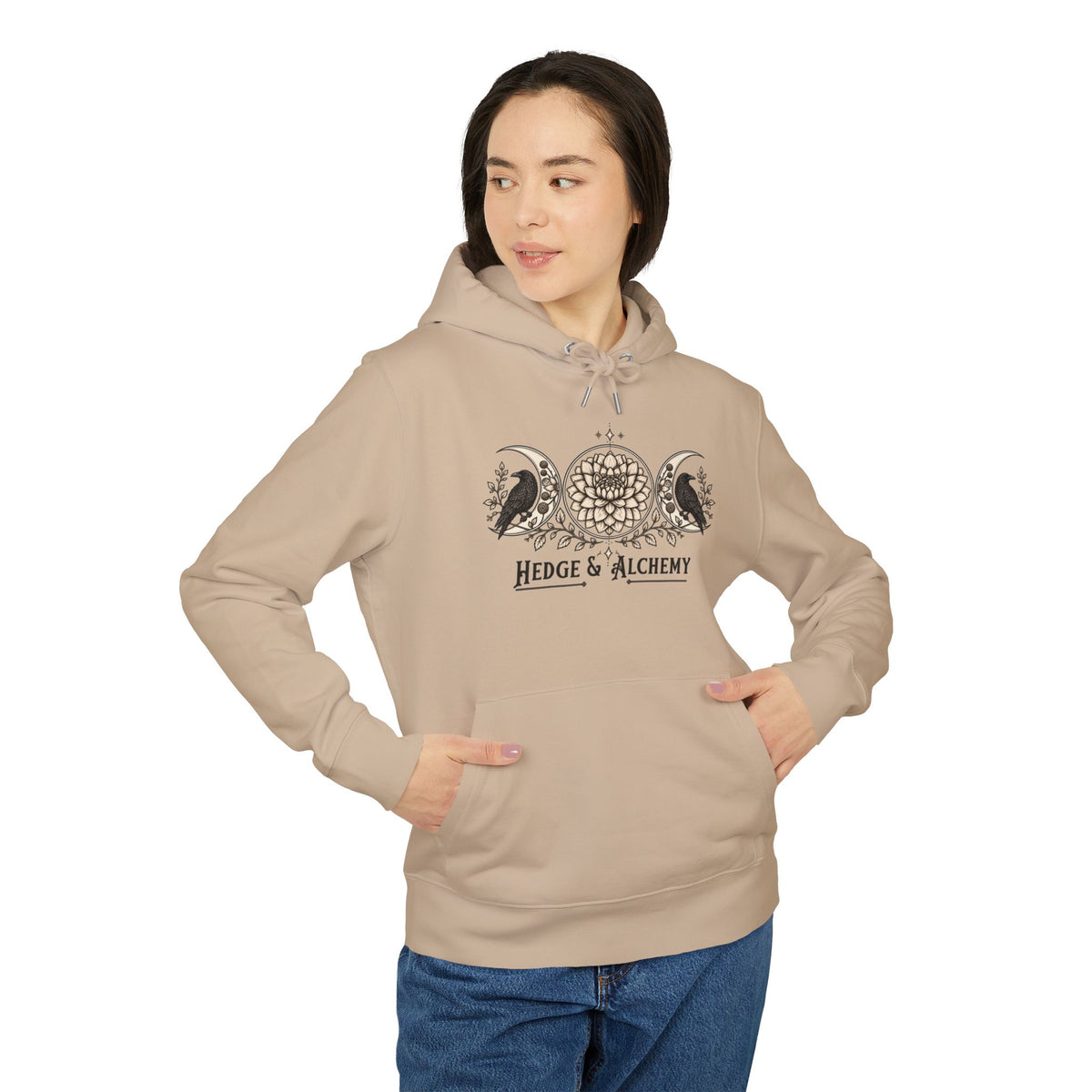 Hedge & Alchemy | Botanical Emblem Organic Cotton Hoodie