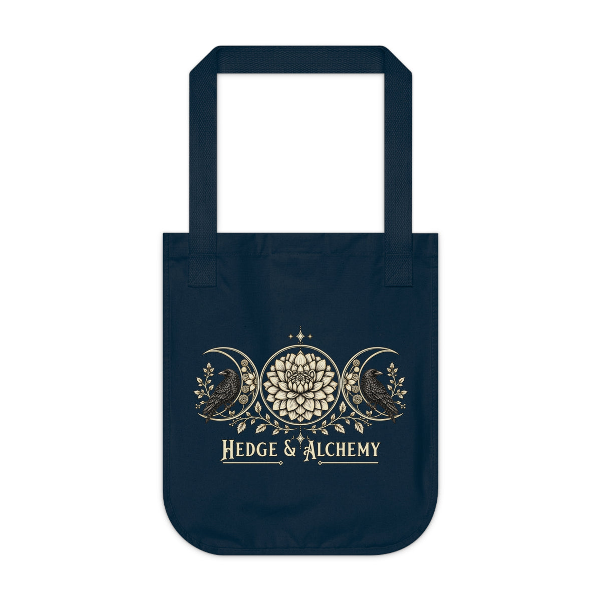 Hedge & Alchemy | Botanical Emblem Organic Cotton Tote Bag