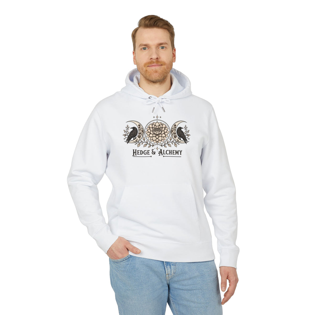 Hedge & Alchemy | Botanical Emblem Organic Cotton Hoodie