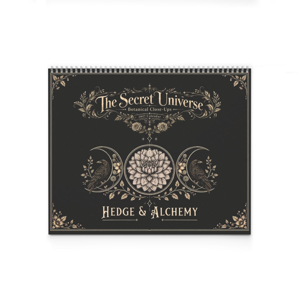 The Secret Universe | 2027 Dahlia Close Up & Lunar Gardening Wall Calendar